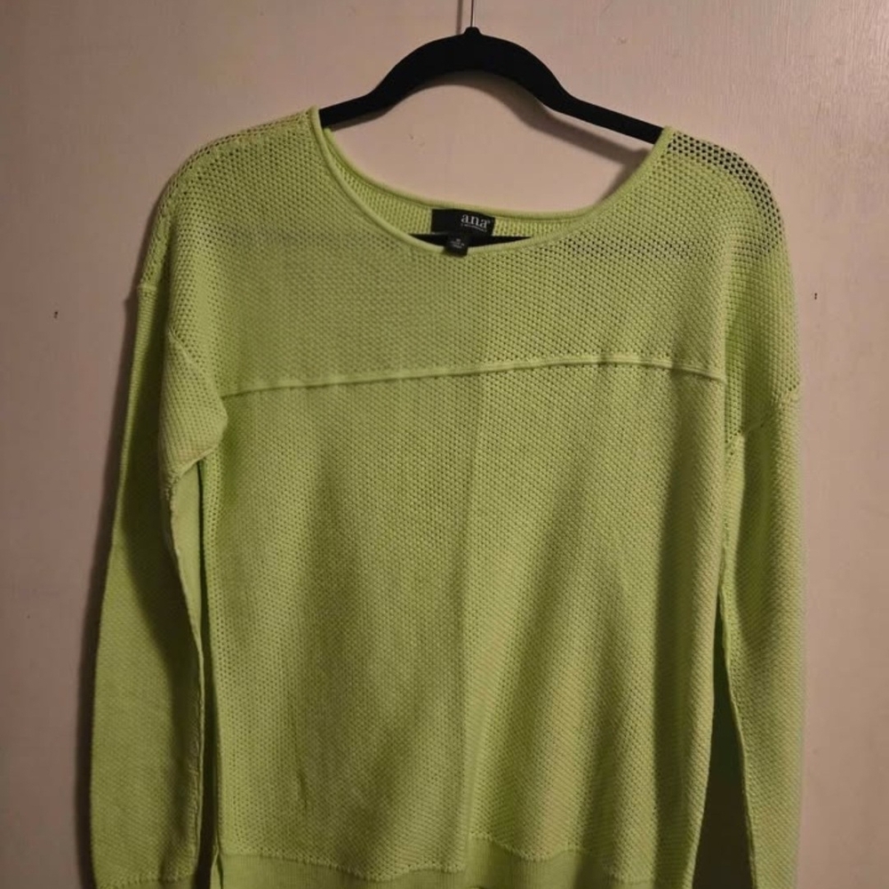 a.n.a Light Green Crew Neck Sweater